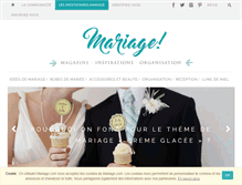 Tablet Screenshot of mariage.com