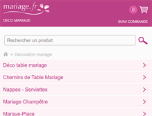 Tablet Screenshot of mariage.fr